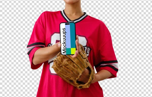 Baseball related iPhone 14 Pro mockup