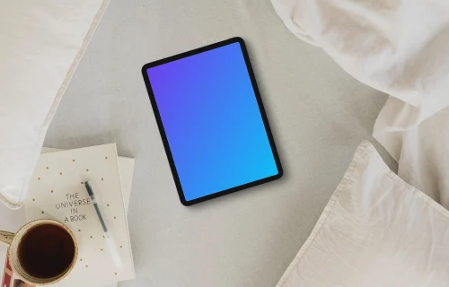 Bedtime to morning transition iPad mockup