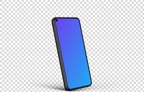 Google Pixel 5 Mockup (Perspective Left)