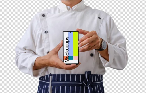 Culinary styled Google Pixel 6 mockup