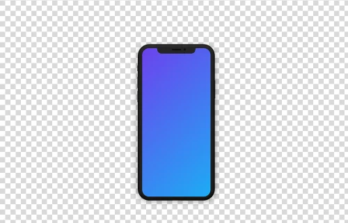 Dark Clay iPhone X mockup (Front)