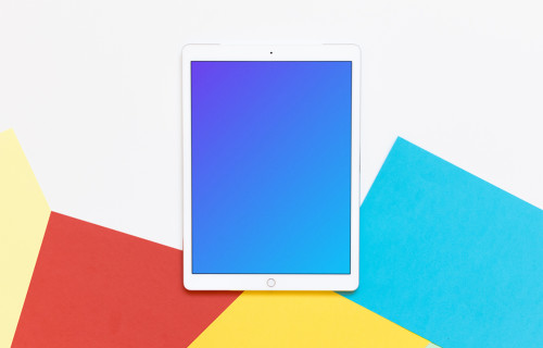Front view of iPad Pro mockup