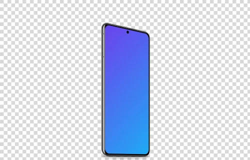 Samsung Galaxy S21 Mockup (Perspective Stand Left)