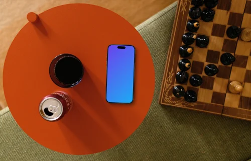 Fun and playful iPhone mockup