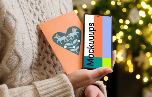 Gift Card and Google Pixel Mockup