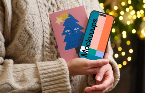 Gift Card and iPhone Mockup