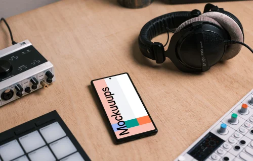 Google Pixel 6 Music Mockup