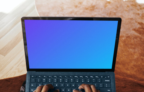 Hands on the Microsoft Surface Laptop mockup