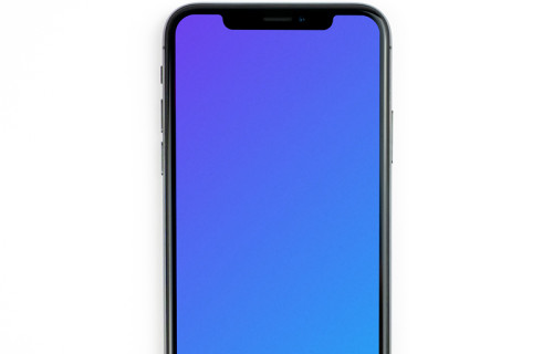 Interacting with iPhone XS mockup