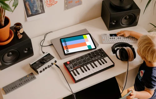 iPad Air Podcast Studio Mockup
