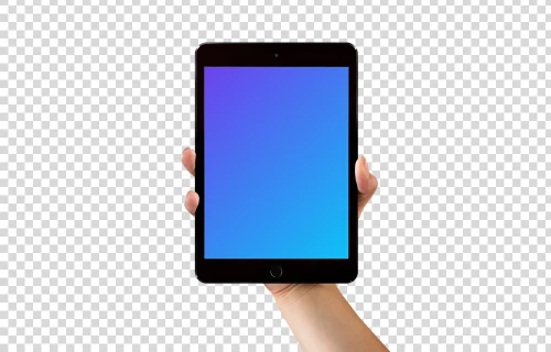 iPad mini mockup on editable background
