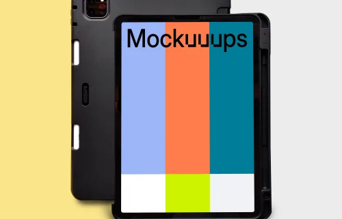 iPad mockup with case