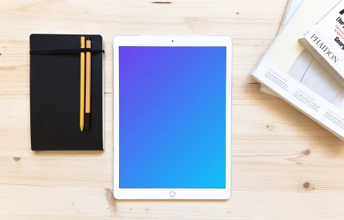 iPad Pro mockup with notes