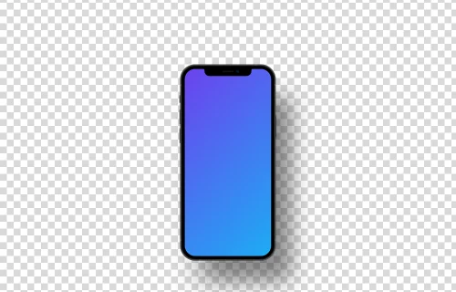 iPhone 12 mockup (Floating Shadow)