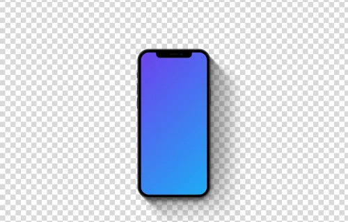 iPhone 12 mockup (Long Shadow)