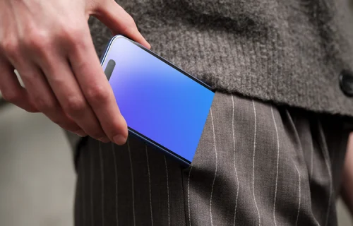 iPhone 16 Mockup in a Stylish Setting