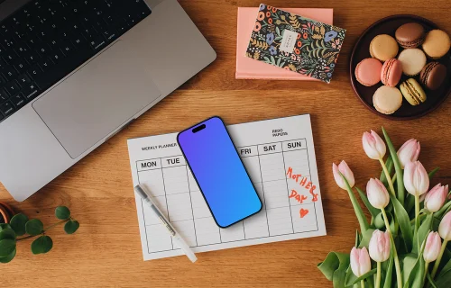 iPhone mockup on the occasion of Mother’s day