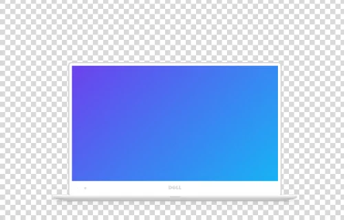 Minimal Dell Laptop mockup