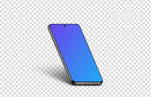 Samsung Galaxy S21 Mockup (Isometric Left)