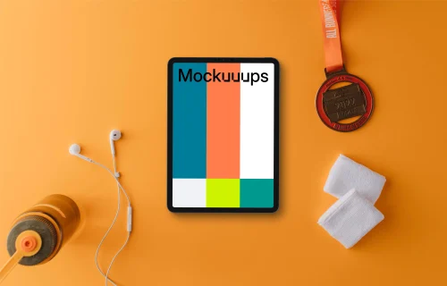 Sport themed iPad mockup