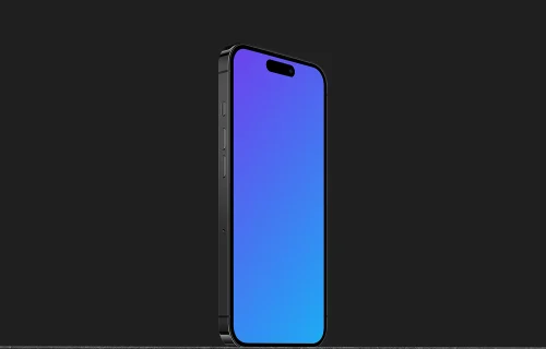 Standing Smartphone Mockup
