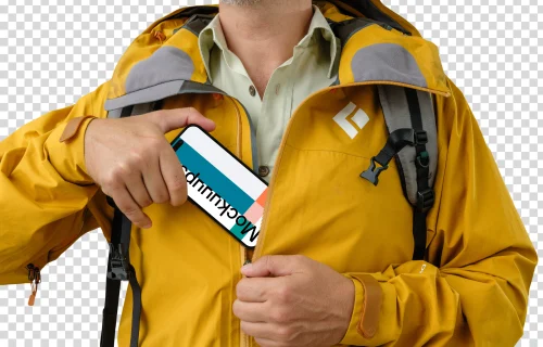 Touristic themed iPhone mockup