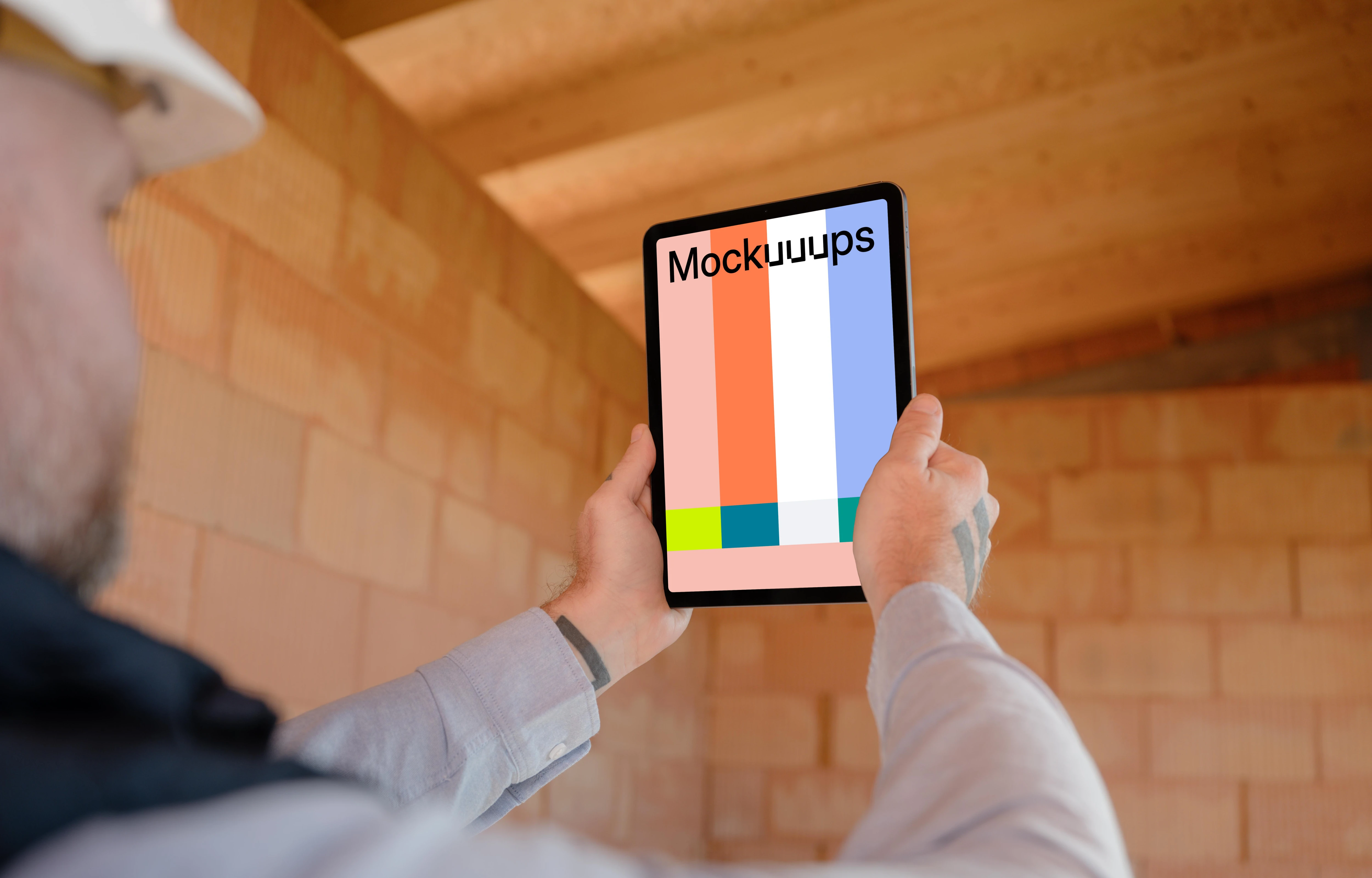 Site manager with an iPad mockup