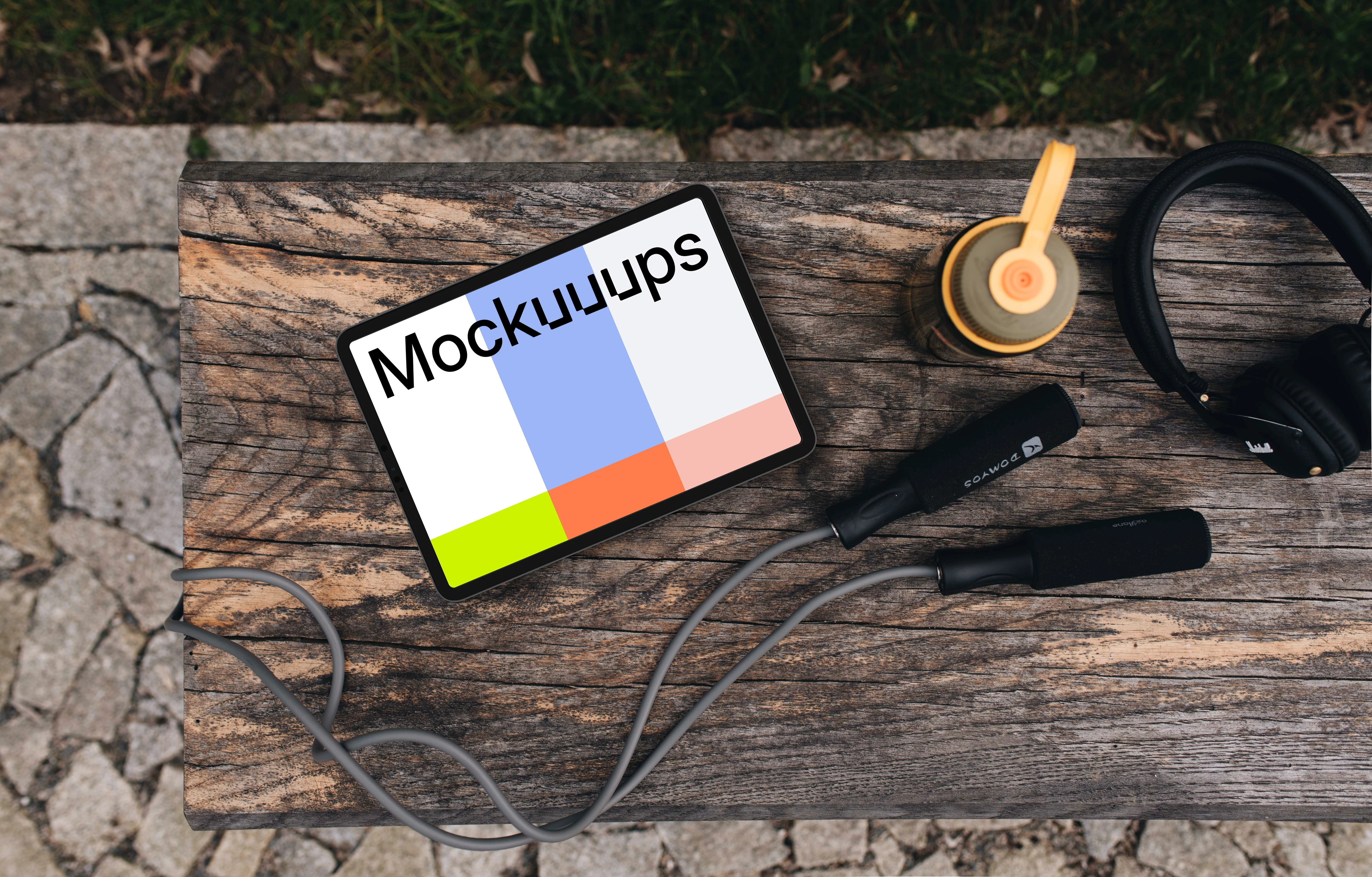Sports themed tablet mockup