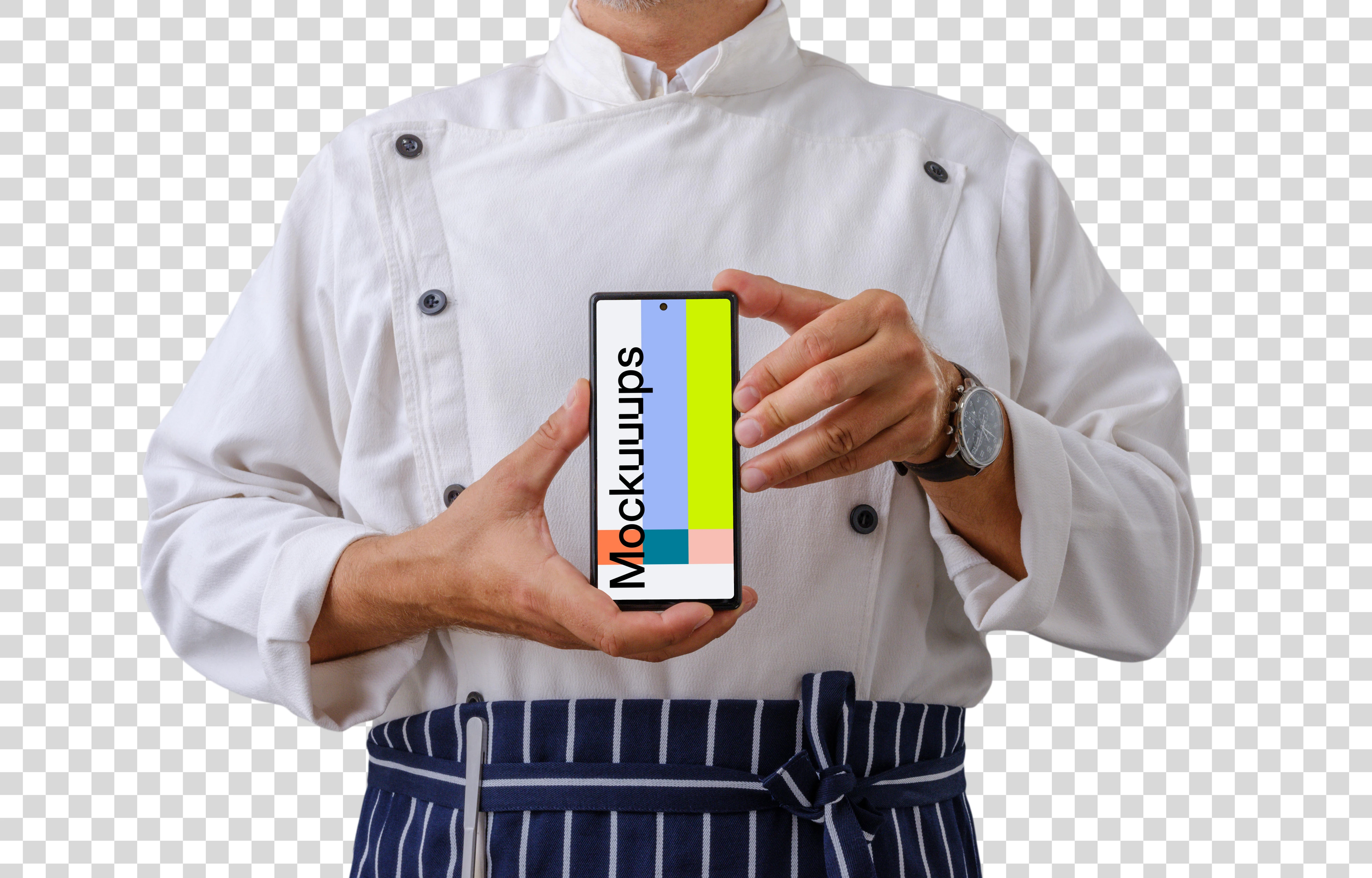 Culinary styled Google Pixel 6 mockup