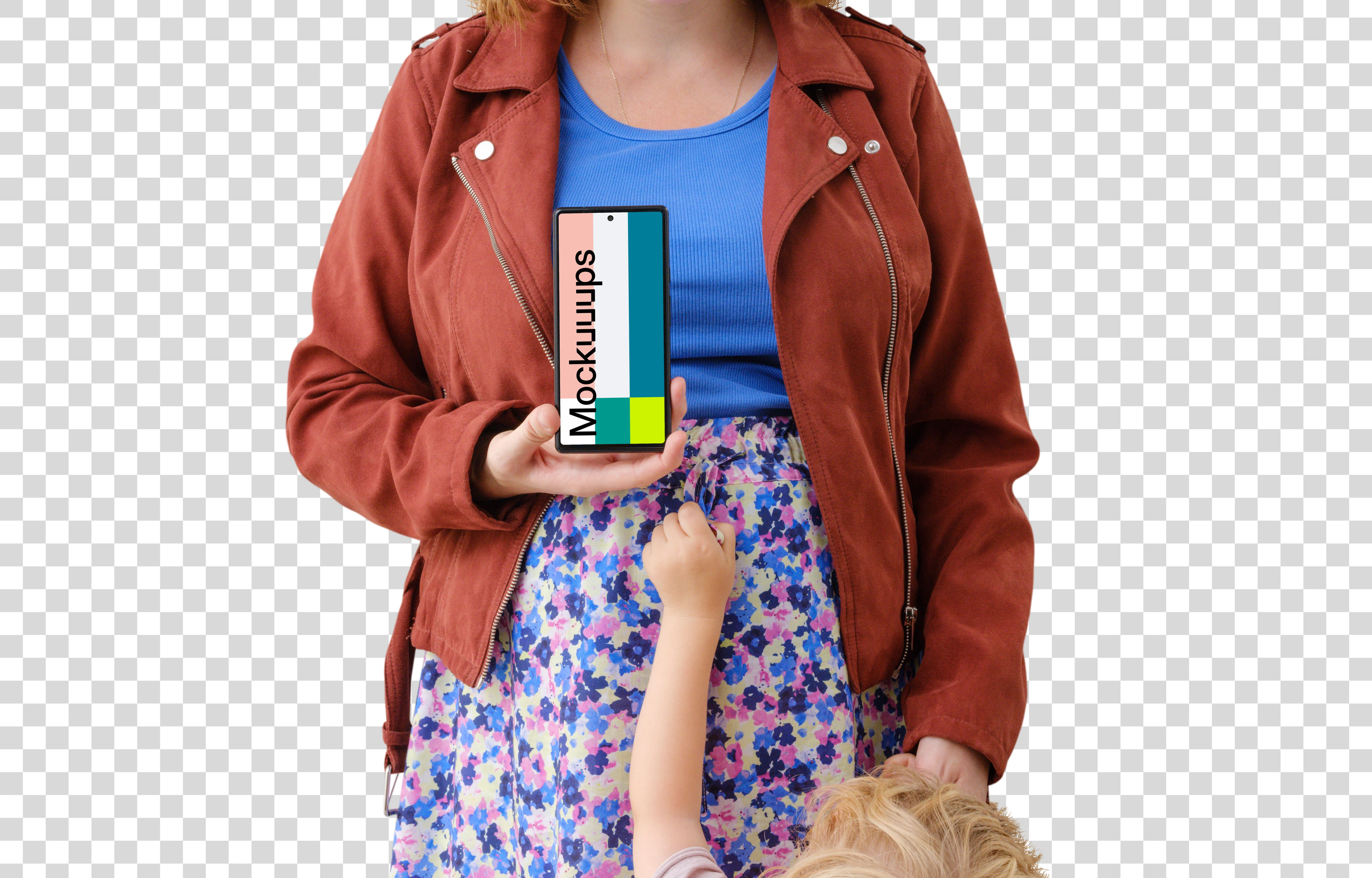 Family related Google Pixel 6 mockup