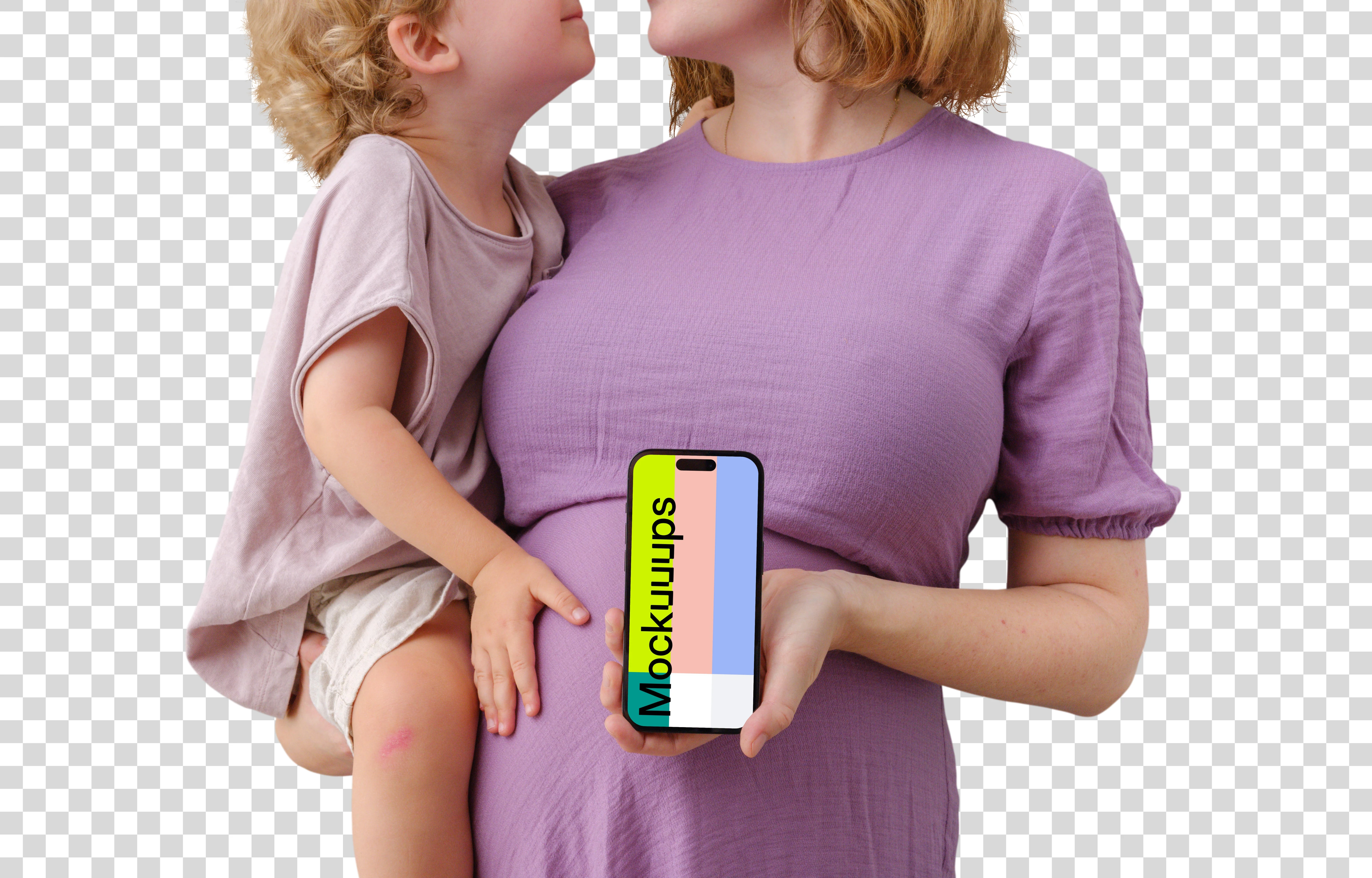 Family related iPhone mockup