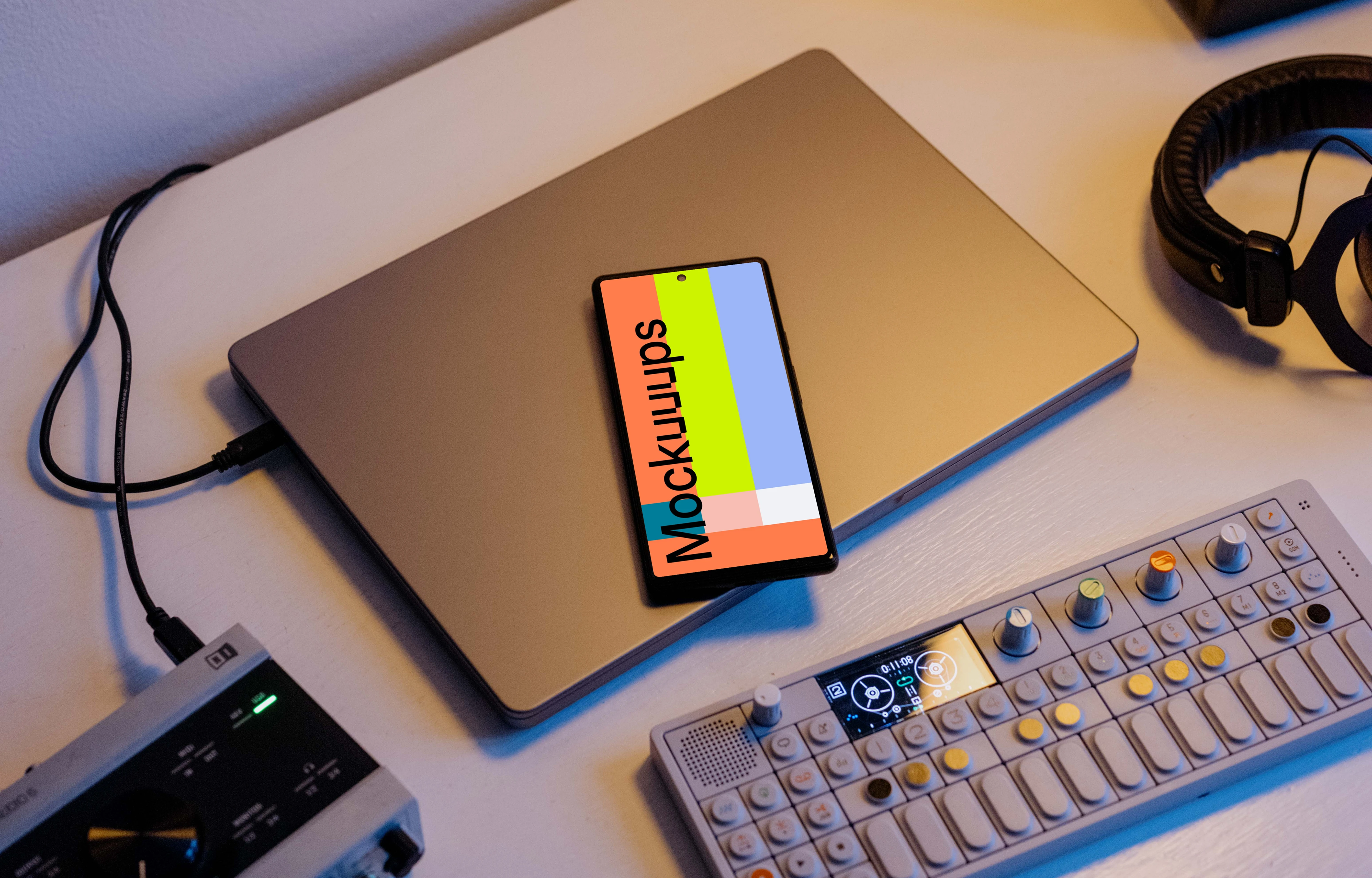 Google Pixel Music Mockup