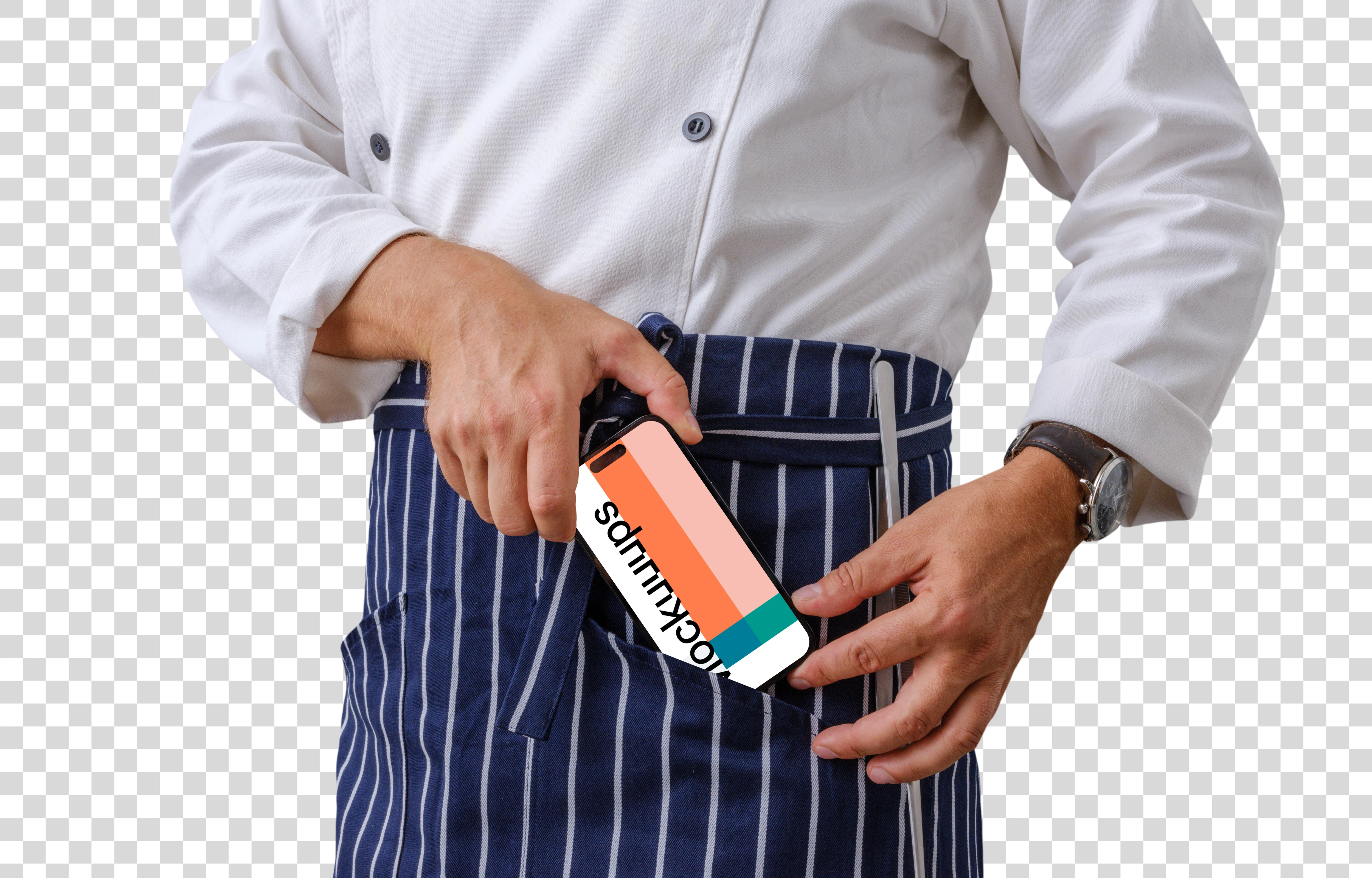 Chef and iPhone elegance
