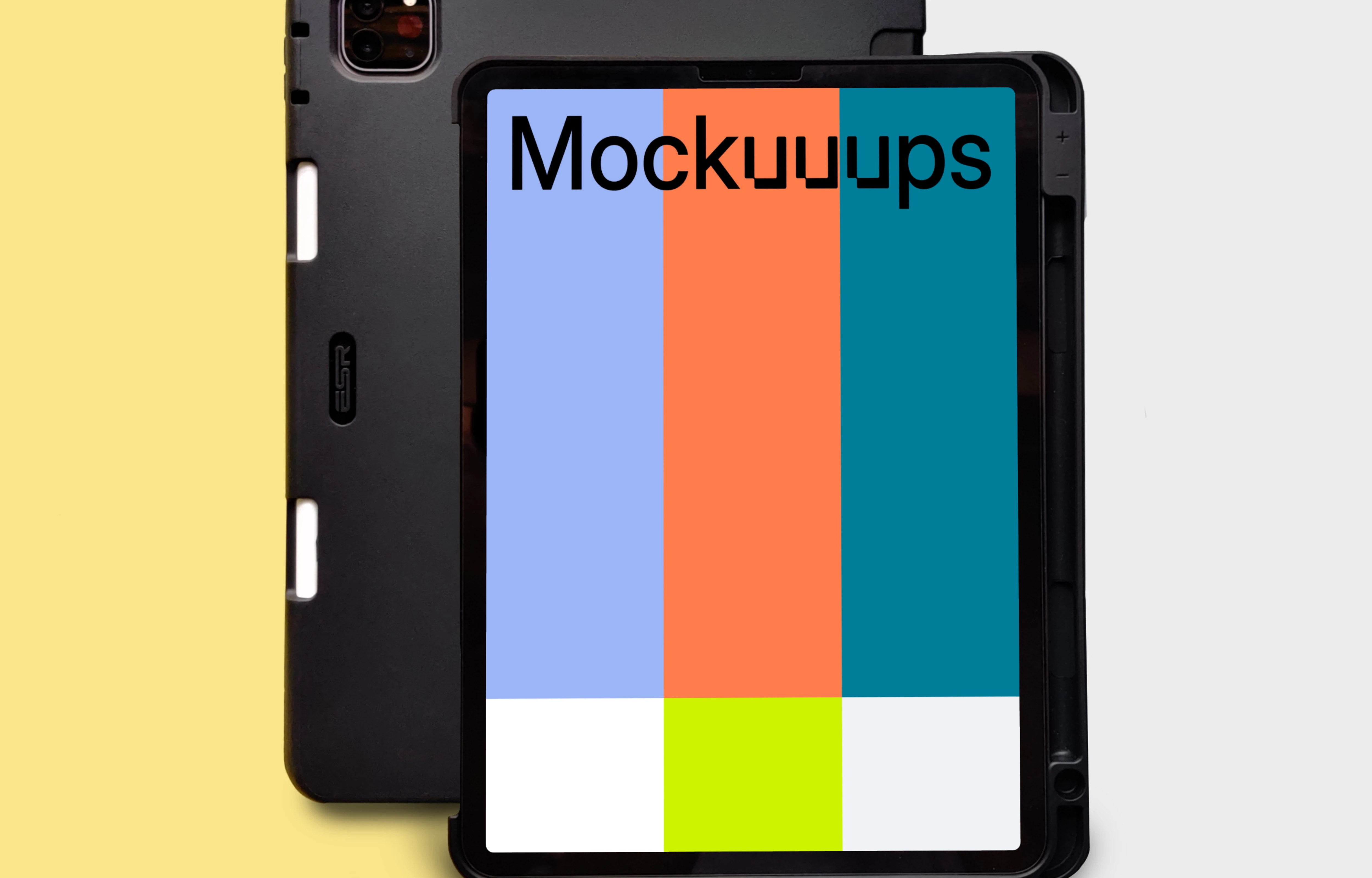iPad mockup with case
