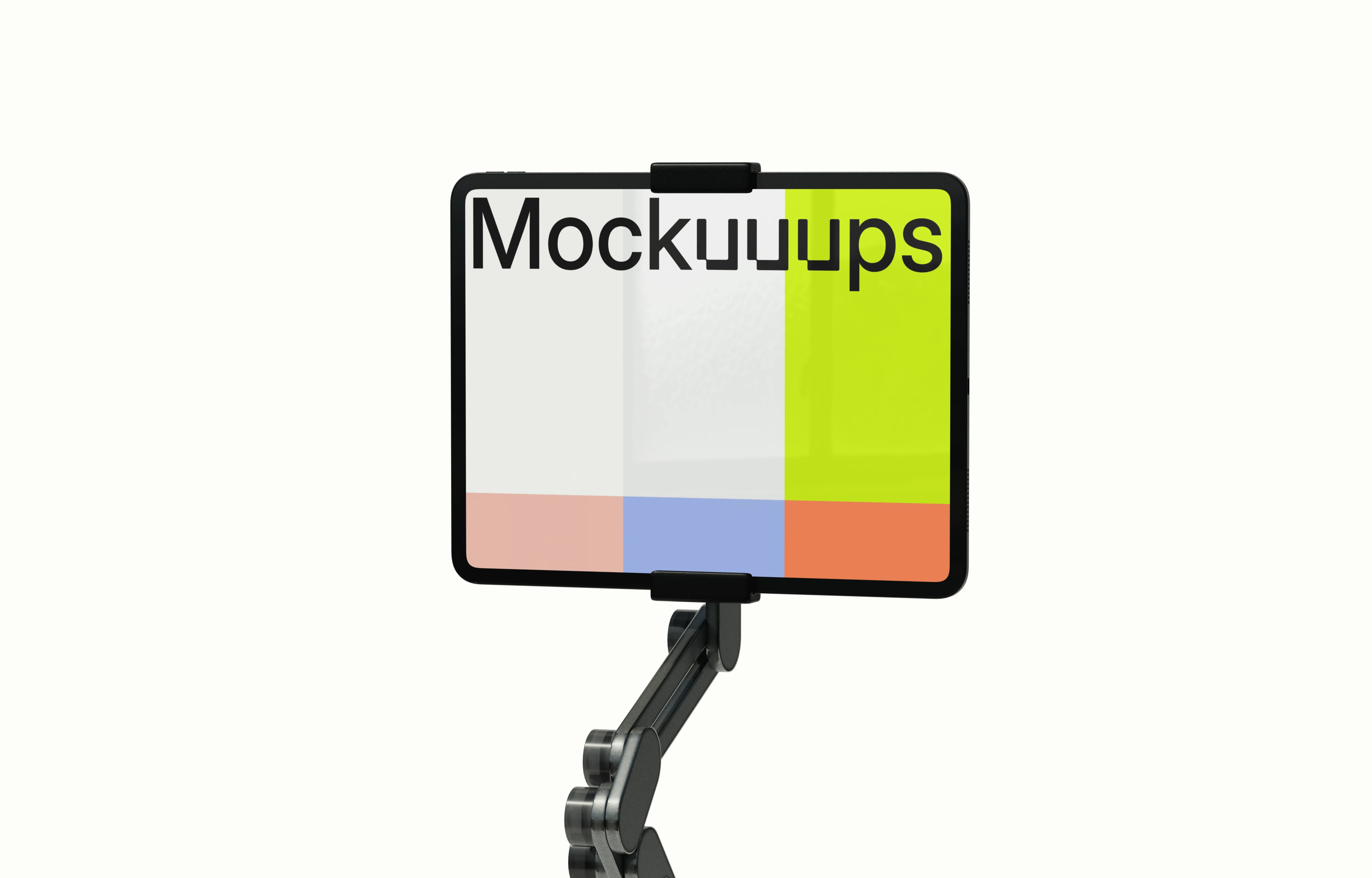 iPad Pro 12.9-inch mockup on adjustable stand