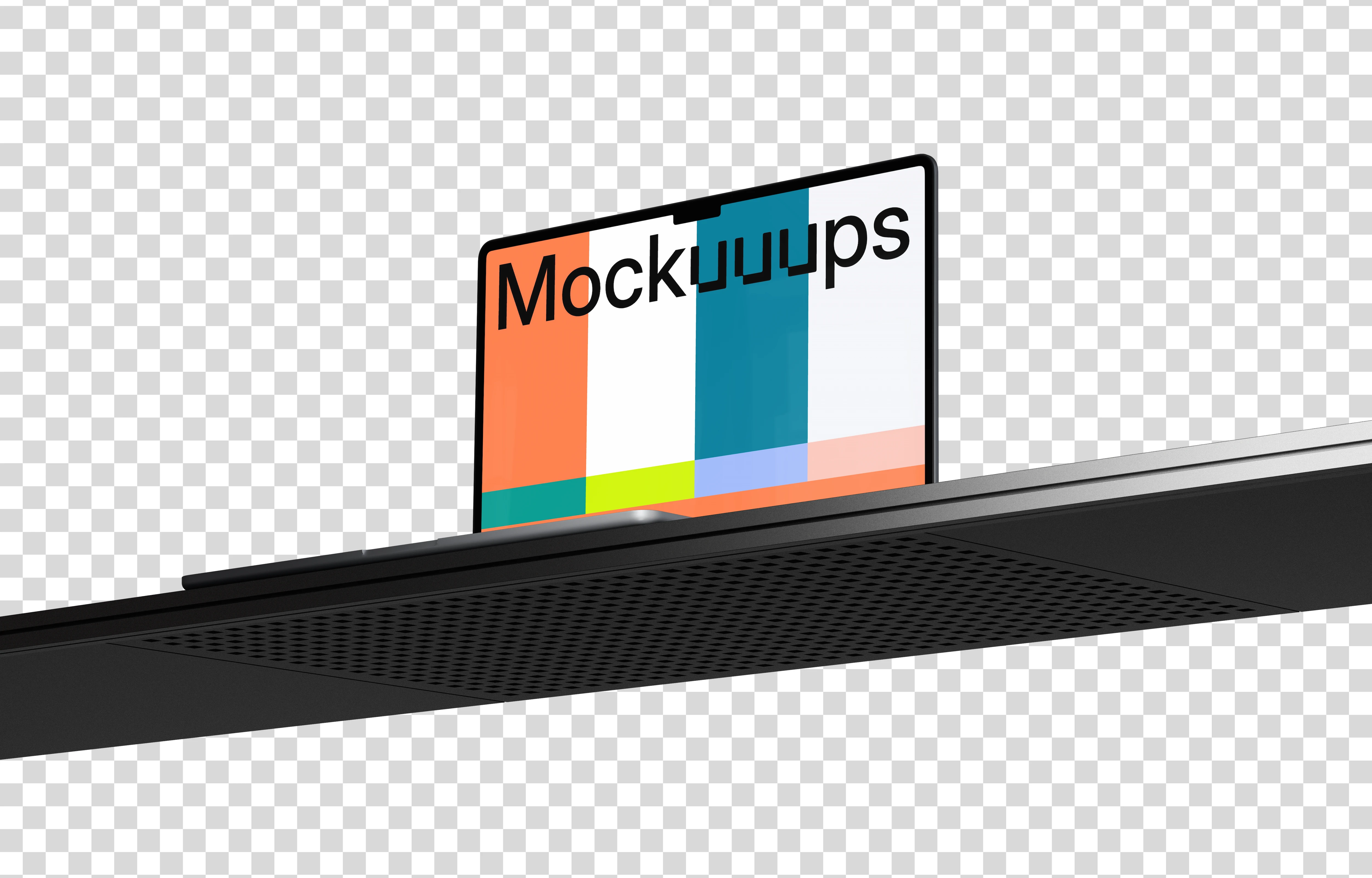 Free MacBook Air mockup on the editable background