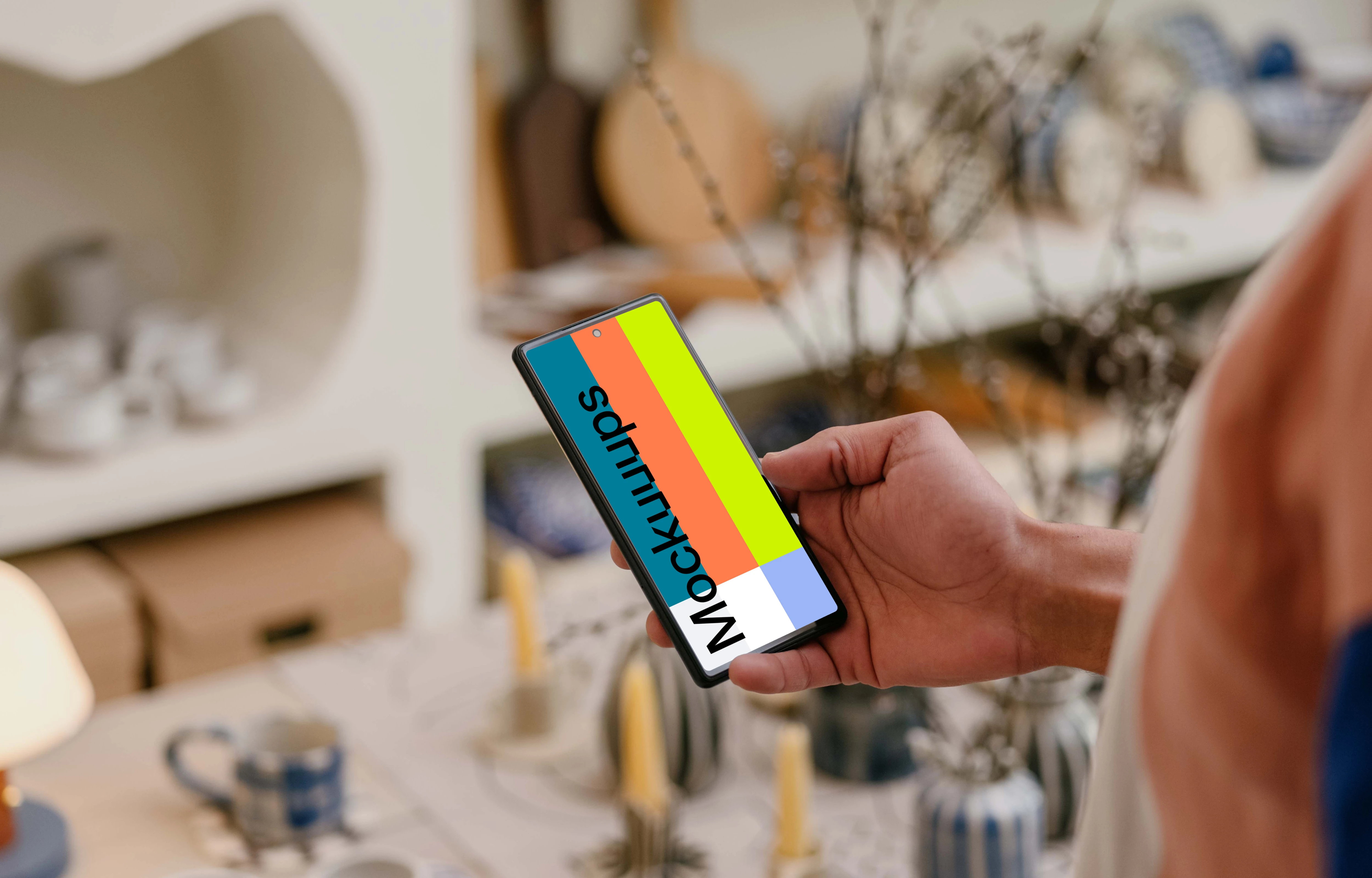 Man reading on Google Pixel 6 mockup