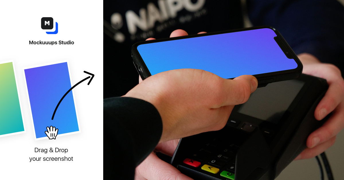 NFC Payment Mockup - Mockuuups Studio