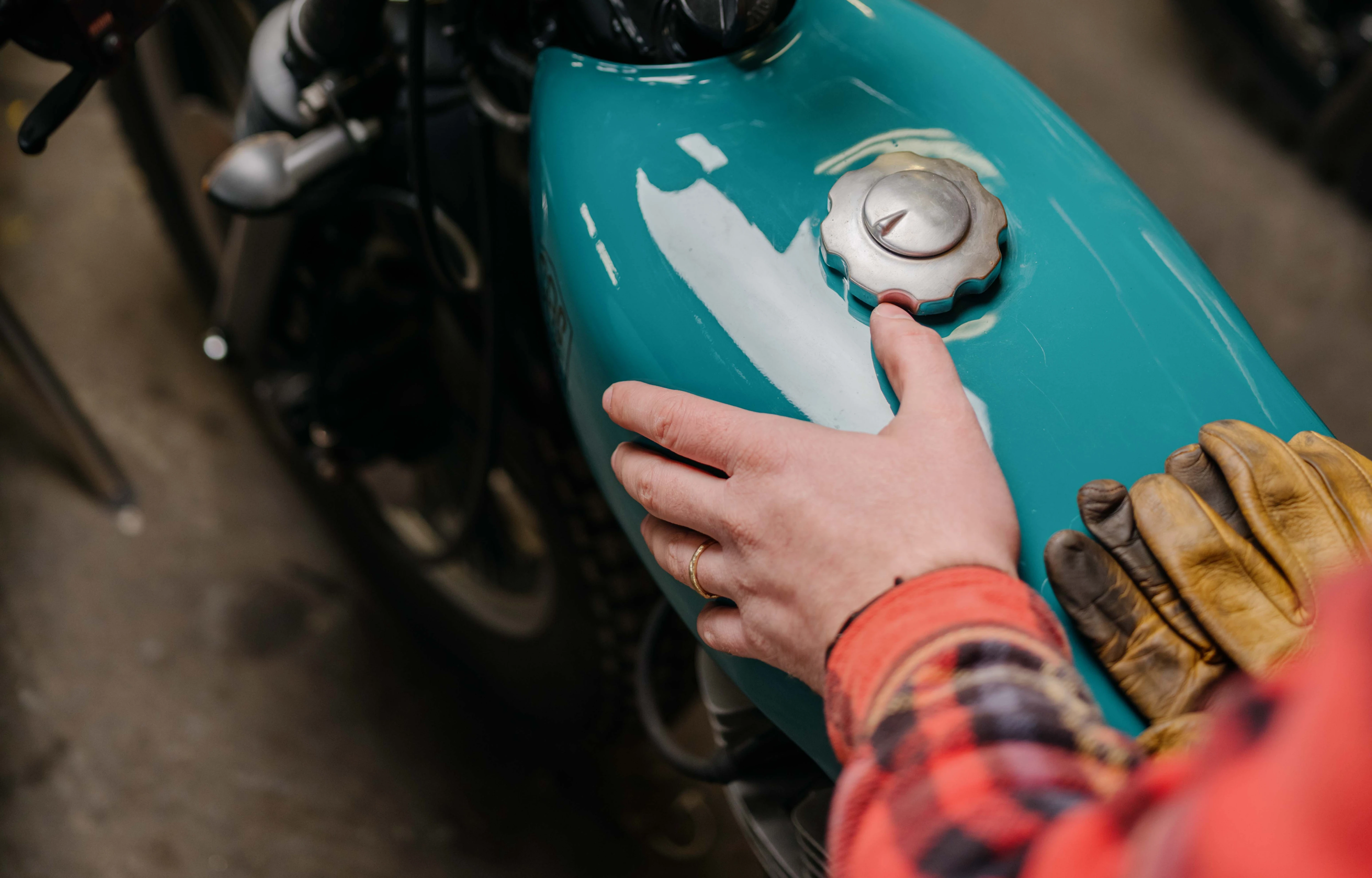  Pixel 6 Mockup on a motorcycle