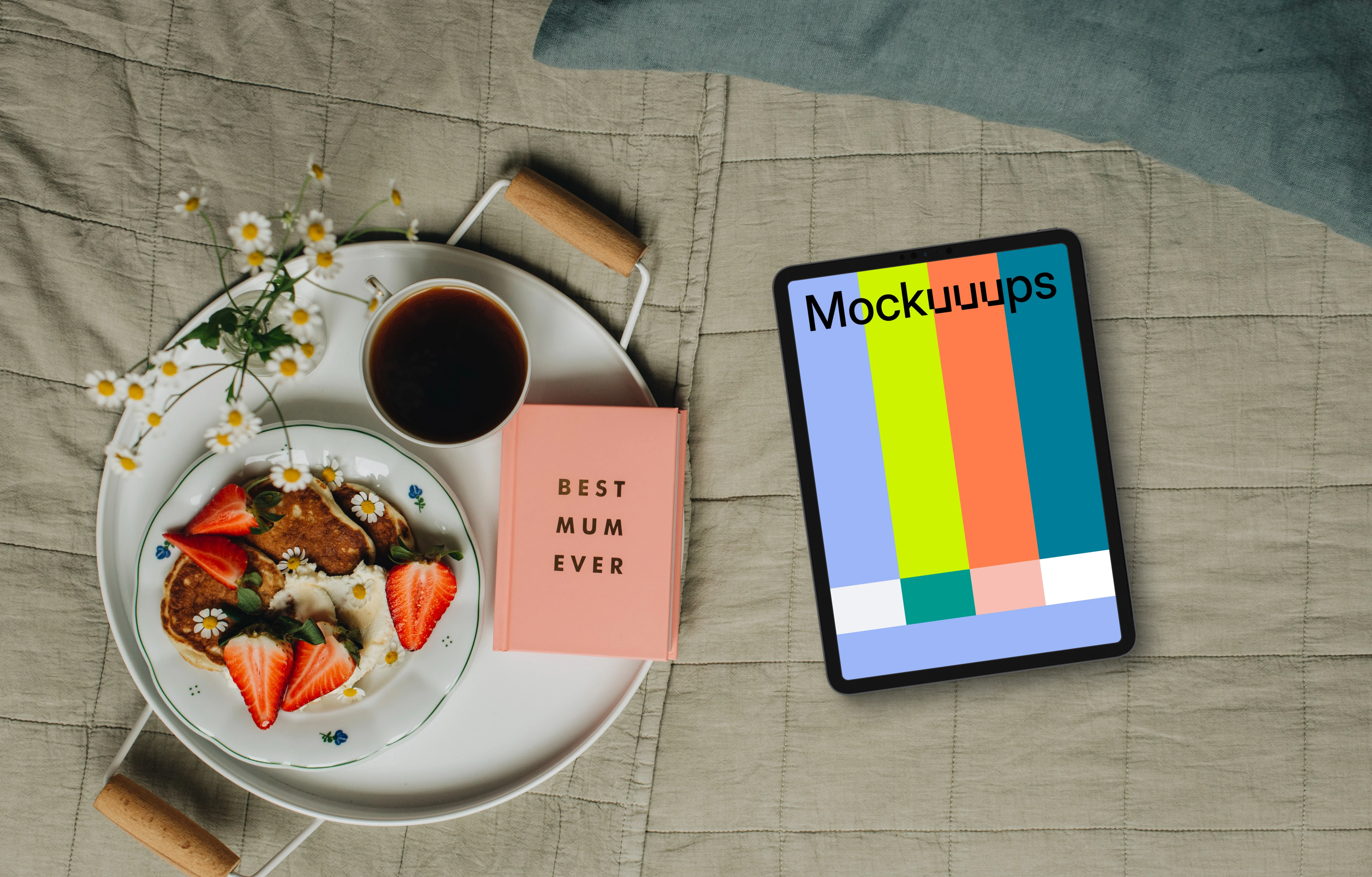 Mother’s day themed tablet mockup