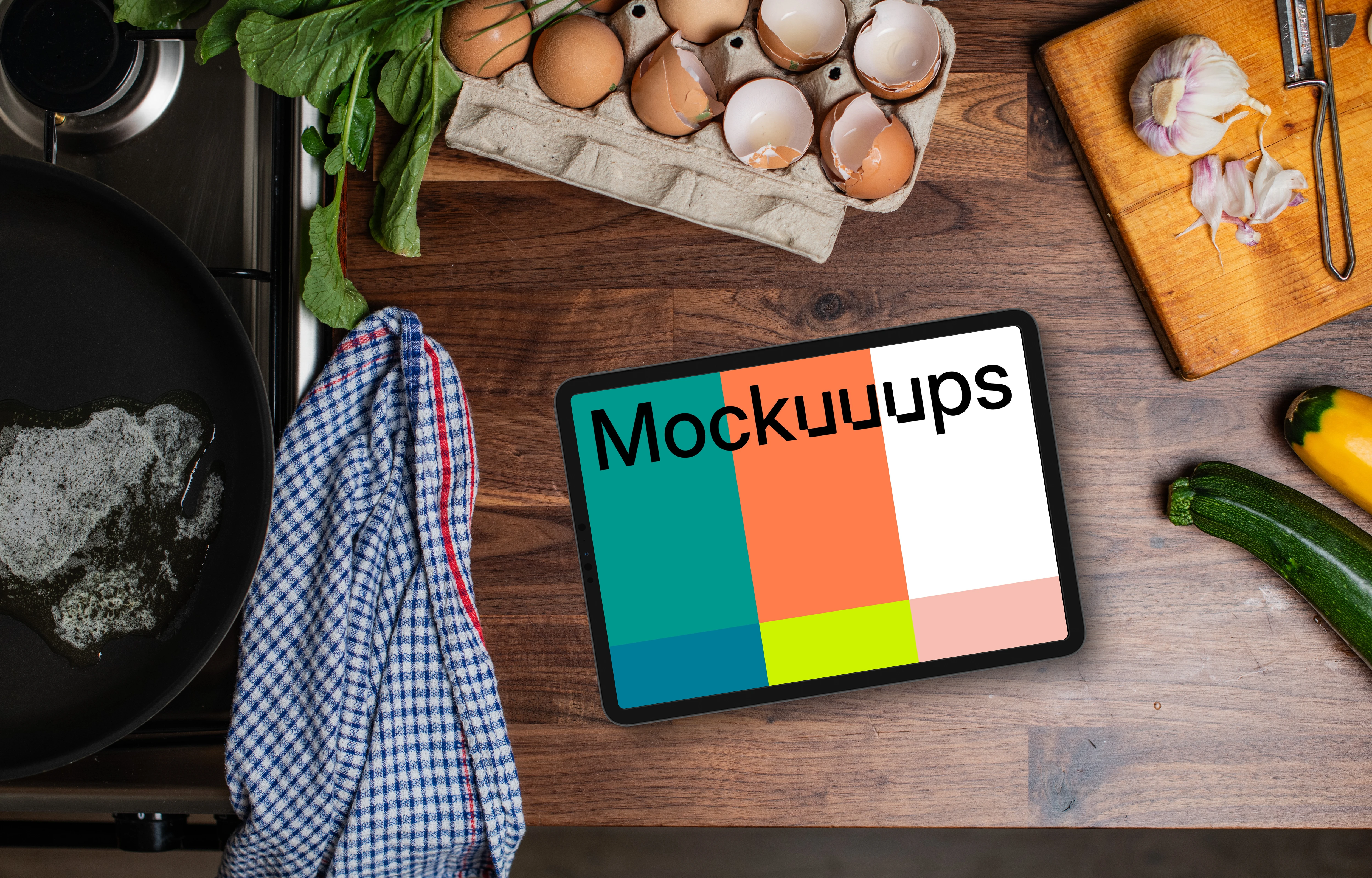 Free Kitchen iPad Mockup