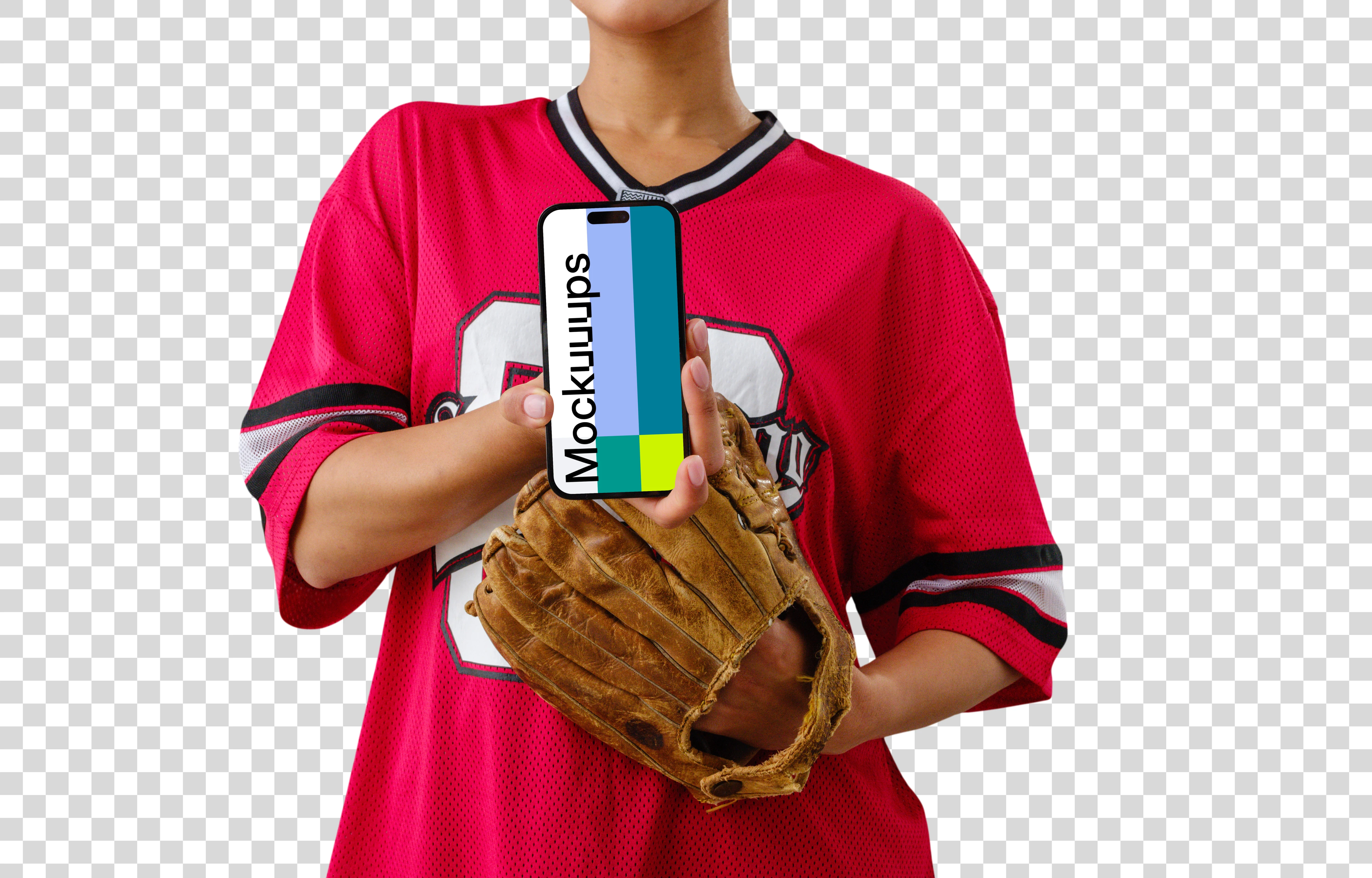 Baseball related iPhone 14 Pro mockup