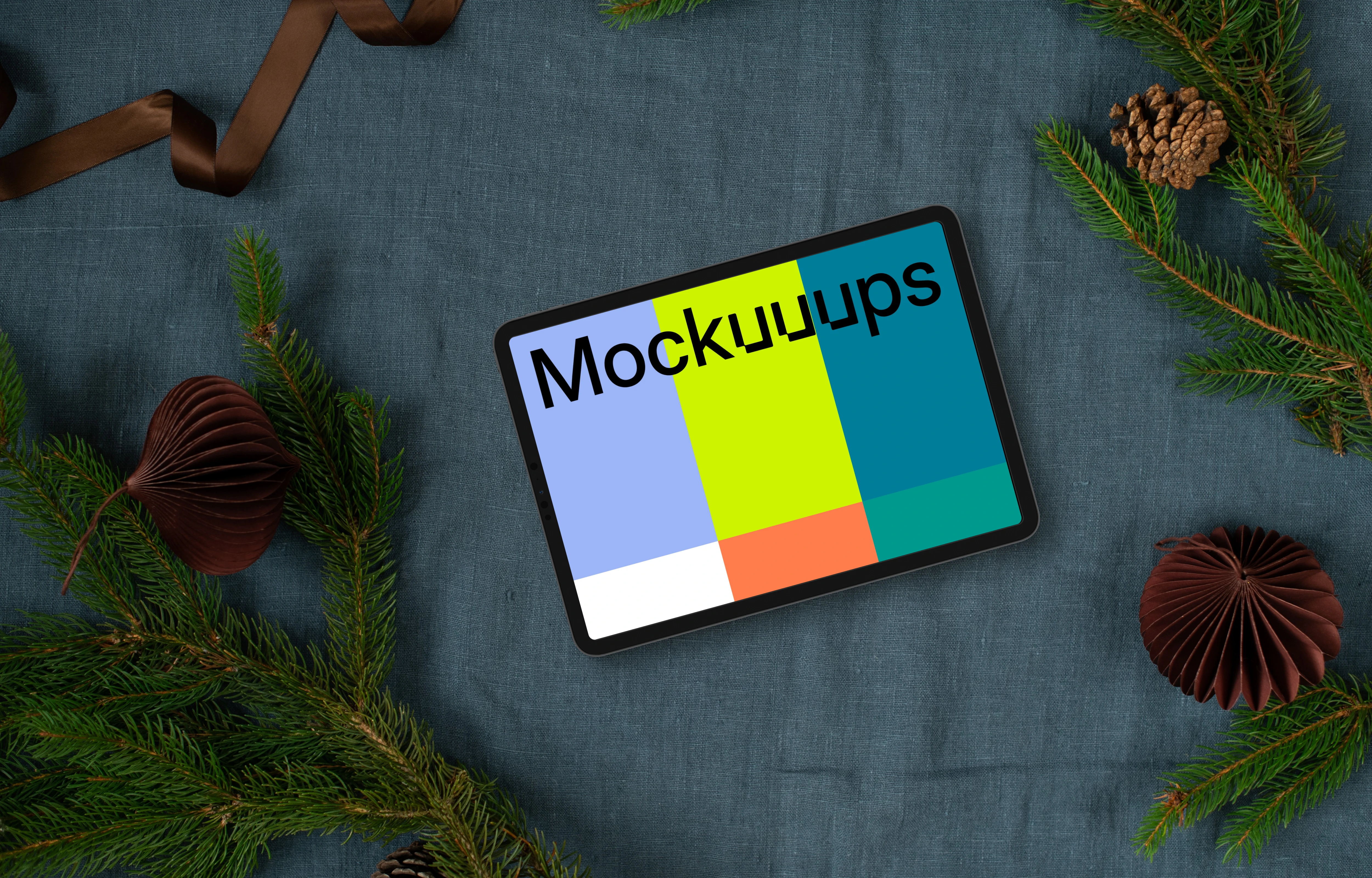 Xmas tablet mockup