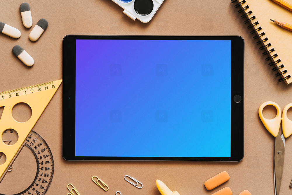 Education styled iPad mockup