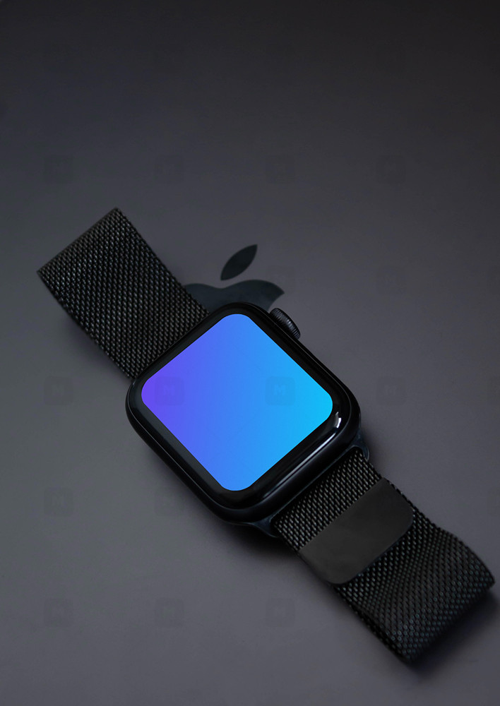 Apple Watch mockup and Macbook Pro