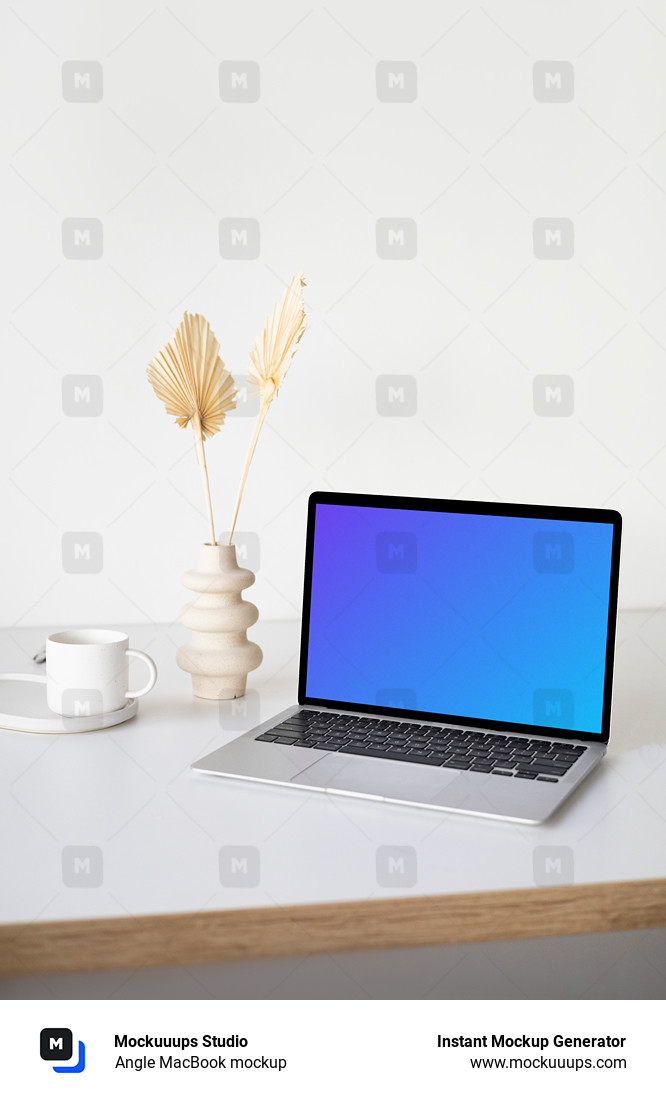 Angle MacBook mockup