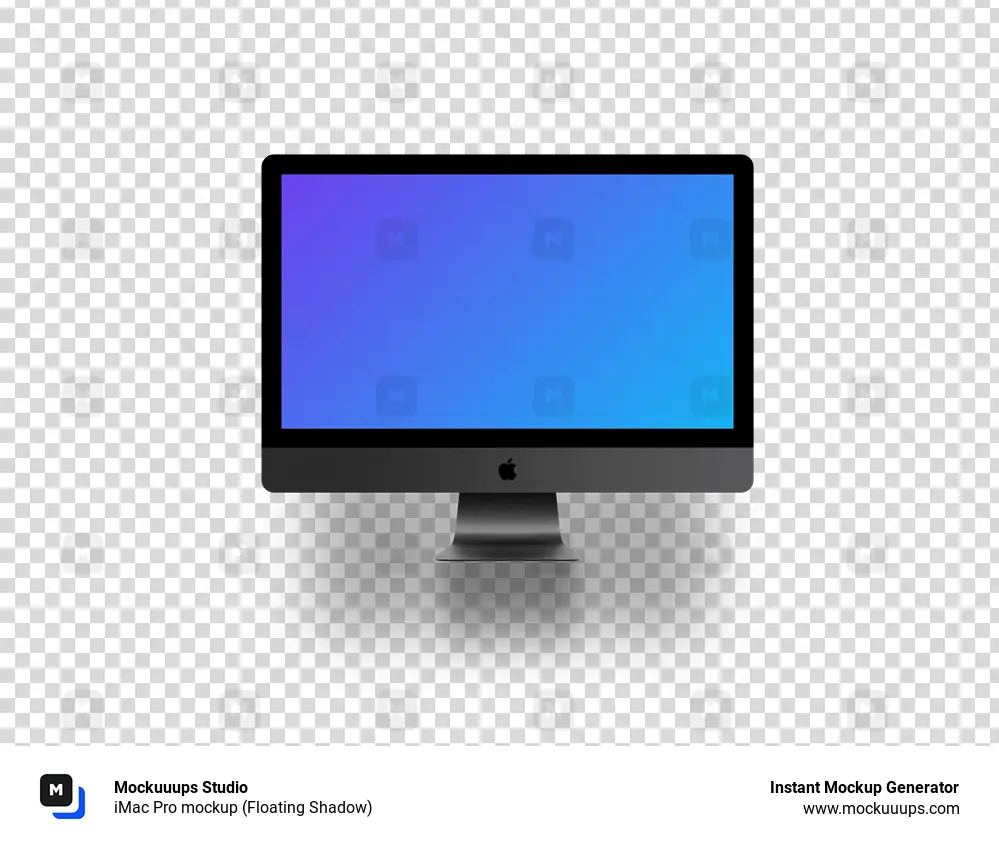 iMac Pro mockup (Floating Shadow)