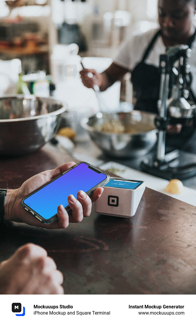 iPhone Mockup and Square Terminal