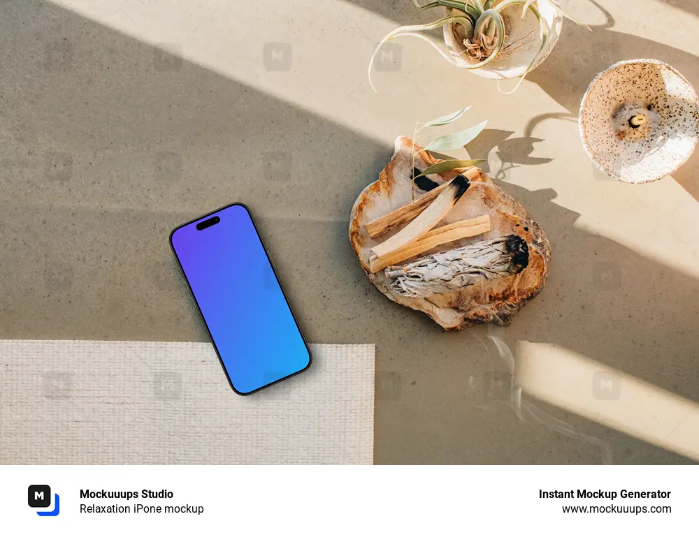 Relaxation iPone mockup
