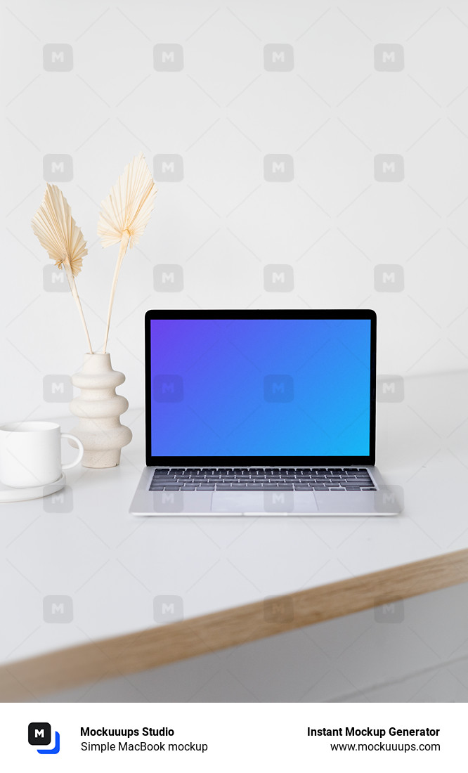 Simple MacBook mockup